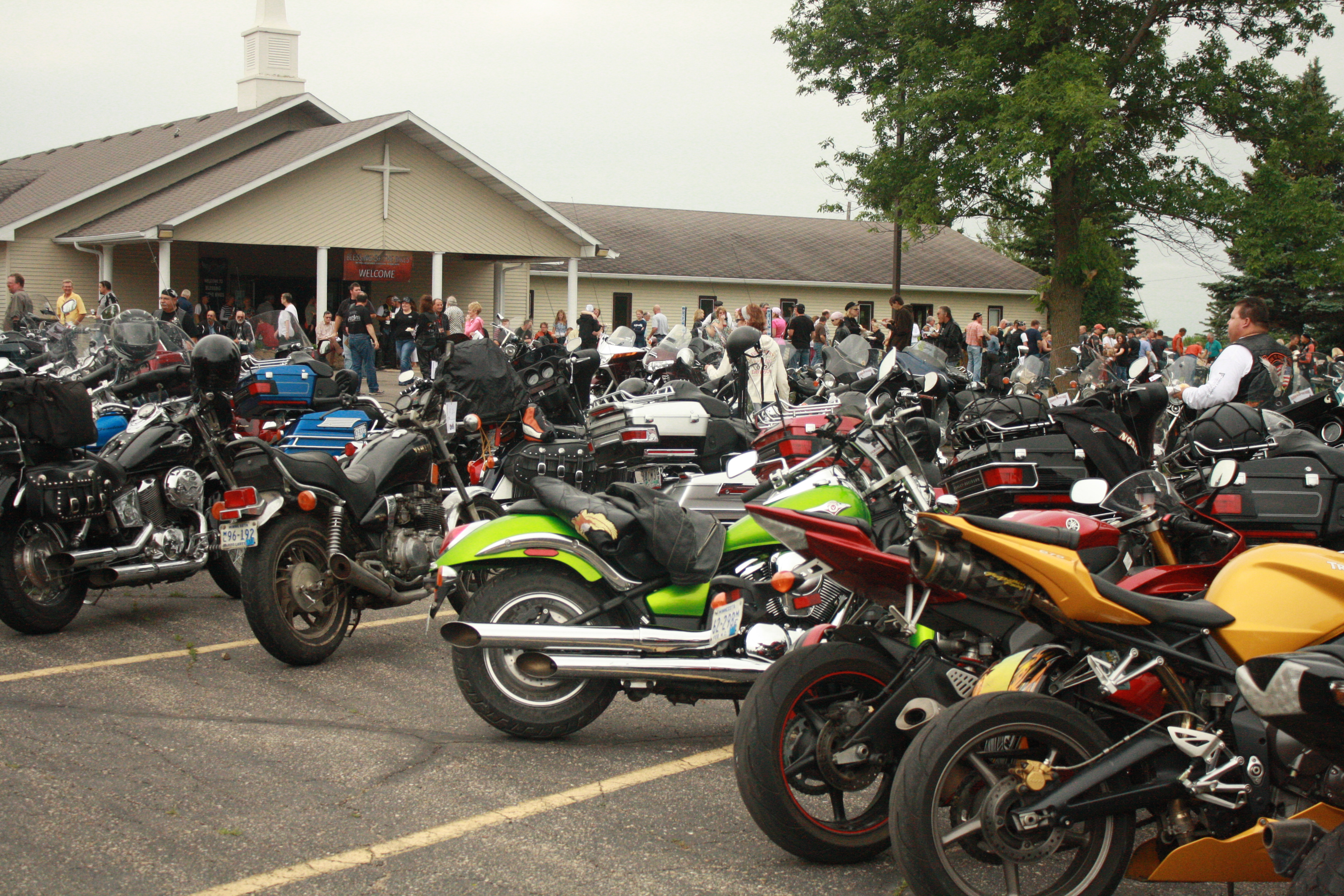 Blessing of the Bikes at Bethel Assembly Fosston Minnesota